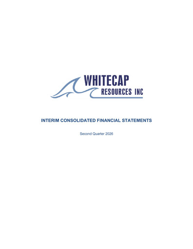 Thumbnail Whitecap Resources Quarterly Report 2026-q2