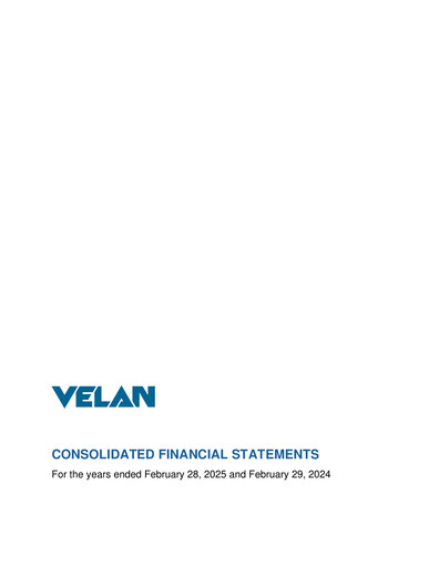 Thumbnail Velan Financial Statement fy2025