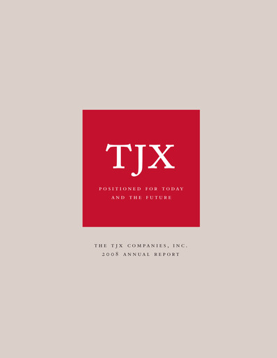 Thumbnail TJX Companies Annual Report 2008