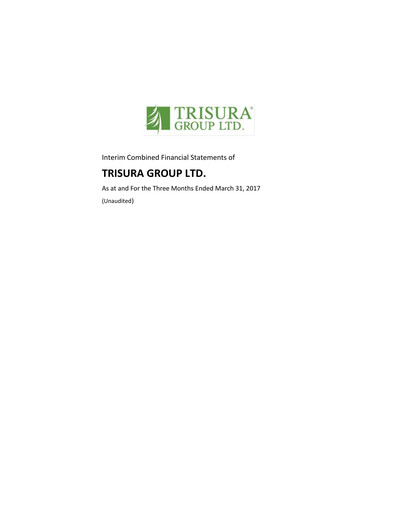 Vorschaubild Trisura Group Quartalsbericht 2017-q1