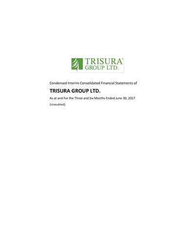 Thumbnail Trisura Group Quarterly Report 2017-q2