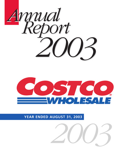 Thumbnail Costco Annual Report 2003