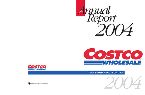 Thumbnail Costco Annual Report 2004