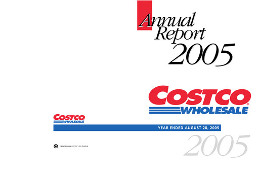 Thumbnail Costco Annual Report 2005