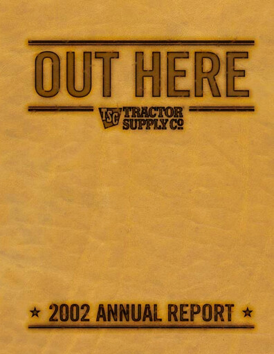 Thumbnail Tractor Supply Annual Report 2002