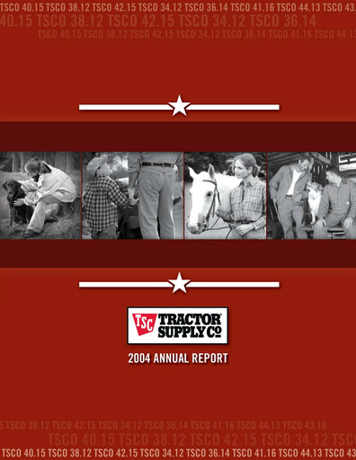 Thumbnail Tractor Supply Annual Report 2004