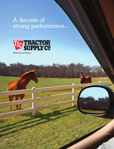 Thumbnail Tractor Supply Annual Report 2009
