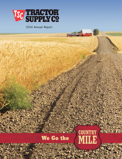 Thumbnail Tractor Supply Annual Report 2014