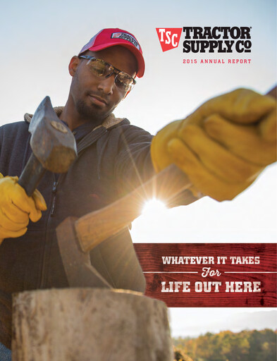 Thumbnail Tractor Supply Annual Report 2015