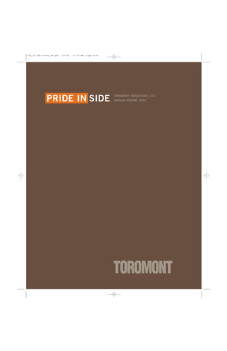 Thumbnail Toromont Annual Report 2004