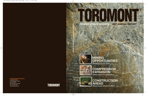 Thumbnail Toromont Annual Report 2007