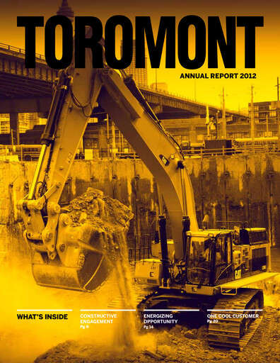 Thumbnail Toromont Annual Report 2012
