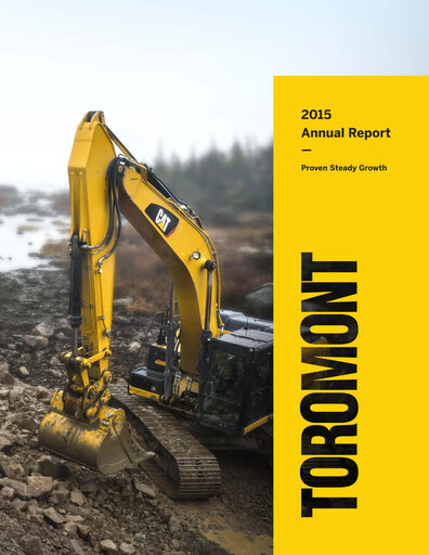 Thumbnail Toromont Annual Report 2015