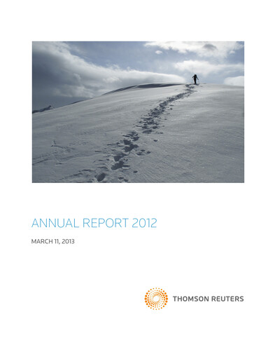 Thumbnail Thomson Reuters
 Annual Report 2012