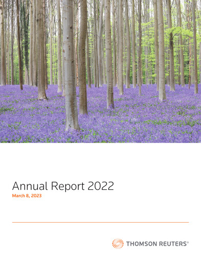 Thumbnail Thomson Reuters
 Annual Report 2022