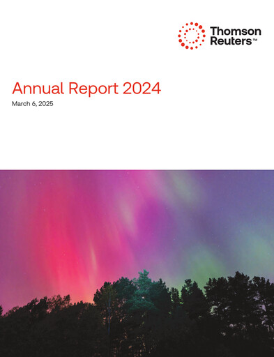 Thumbnail Thomson Reuters
 Annual Report 2024