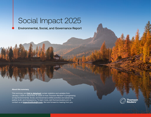 Vorschaubild Thomson Reuters
 ESG-Bericht 2025