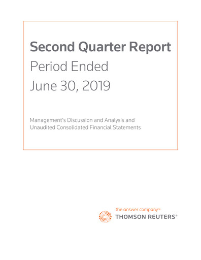 Vorschaubild Thomson Reuters
 Quartalsbericht 2019-q2