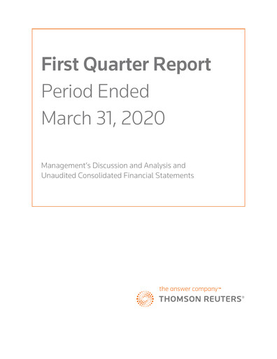 Vorschaubild Thomson Reuters
 Quartalsbericht 2020-q1