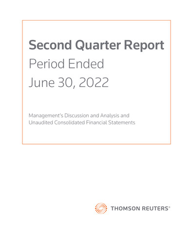 Vorschaubild Thomson Reuters
 Quartalsbericht 2022-q2