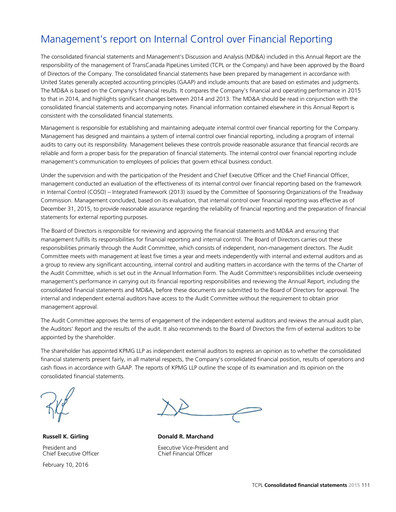 Vorschaubild TC Energy
 Finanzmitteilung 2015