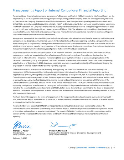Thumbnail TC Energy
 Financial Statement 2020