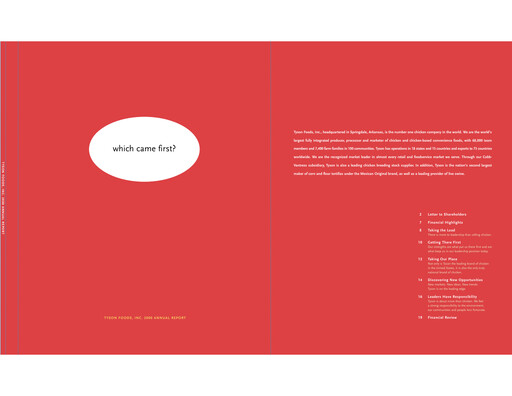Thumbnail Tyson Foods
 Annual Report 2000