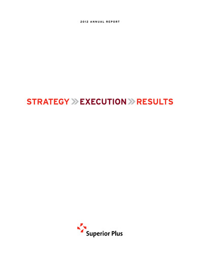 Thumbnail Superior Plus Annual Report 2012