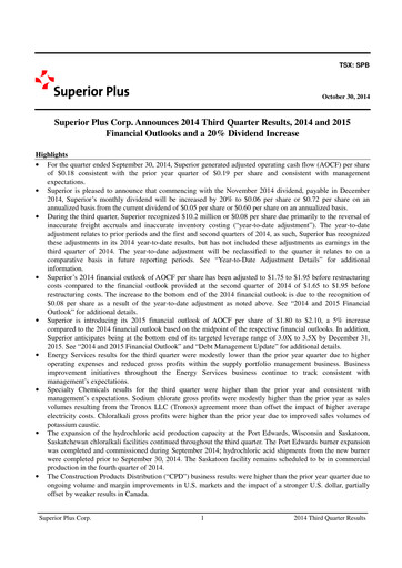 Miniature Superior Plus Rapport trimestriel 2014-q3