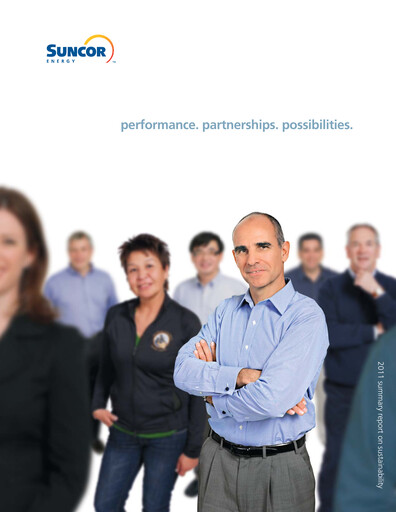 Thumbnail Suncor Energy
 Sustainability Report 2011