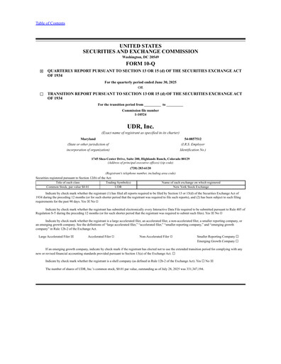Thumbnail UDR Apartments Quarterly Report 2025-q2