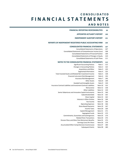 Vorschaubild Sun Life Financial
 Finanzmitteilung 2020