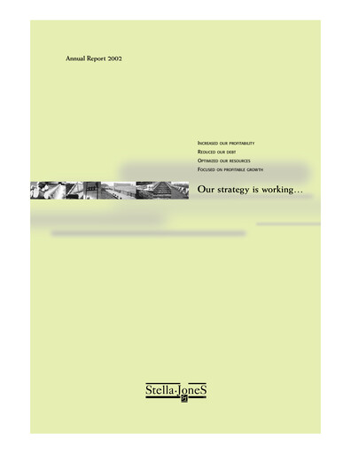 Vorschaubild Stella-Jones Jahresbericht 2002