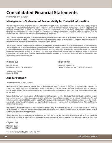 Vorschaubild Stella-Jones Finanzmitteilung fy2008