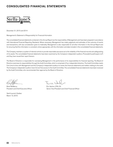 Thumbnail Stella-Jones Financial Statement fy2015