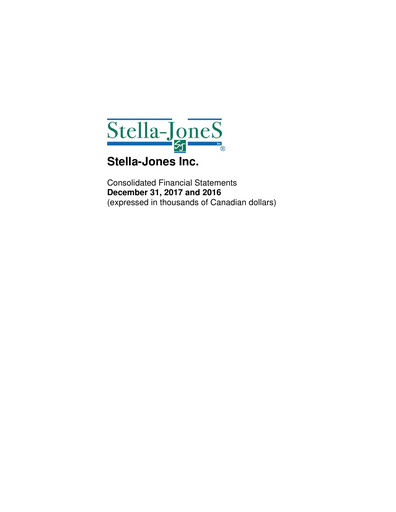 Thumbnail Stella-Jones Financial Statement fy2017