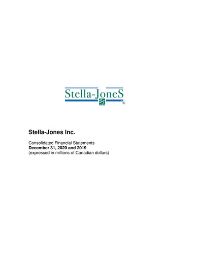 Thumbnail Stella-Jones Financial Statement fy2020