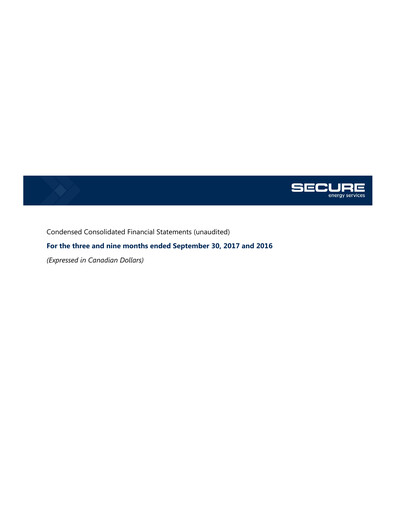 Thumbnail Secure Energy Services Quarterly Report 2017-q3