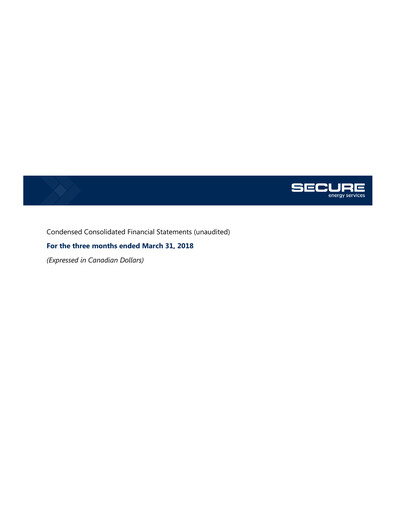 Thumbnail Secure Energy Services Quarterly Report 2018-q1