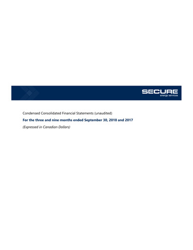Thumbnail Secure Energy Services Quarterly Report 2018-q3