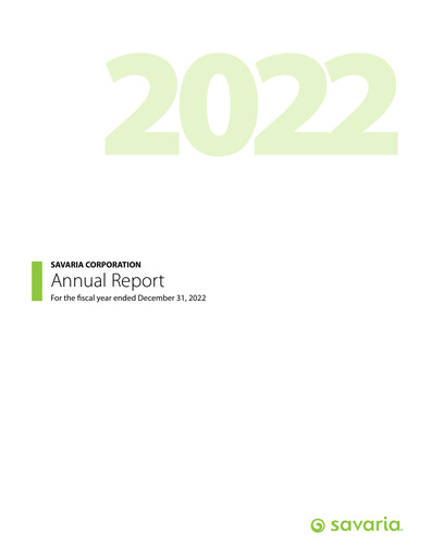 Thumbnail Savaria Corporation Annual Report 2022
