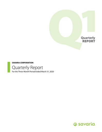 Thumbnail Savaria Corporation Quarterly Report 2020-q1