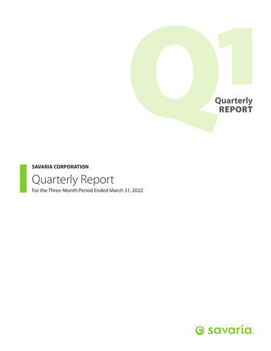 Thumbnail Savaria Corporation Quarterly Report 2022-q1
