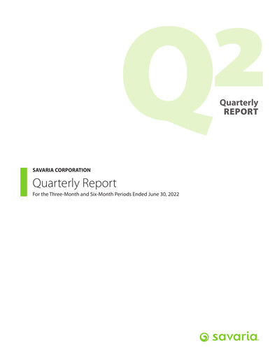 Thumbnail Savaria Corporation Quarterly Report 2022-q2