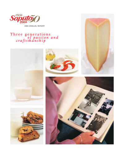 Thumbnail Saputo Annual Report 2004