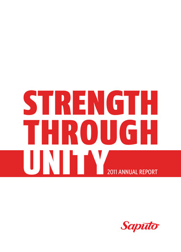 Thumbnail Saputo Annual Report 2011
