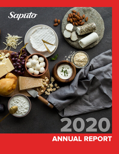 Thumbnail Saputo Annual Report 2020