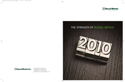 Thumbnail Russel Metals
 Annual Report 2010