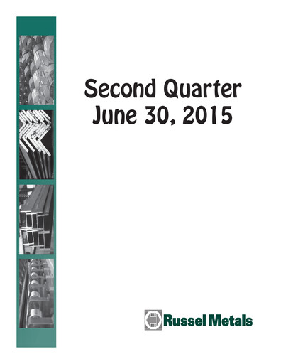 Miniature Russel Metals
 Rapport trimestriel 2015-q2