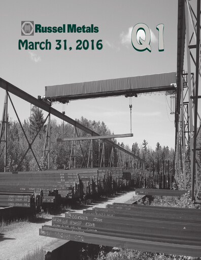 Miniature Russel Metals
 Rapport trimestriel 2016-q1